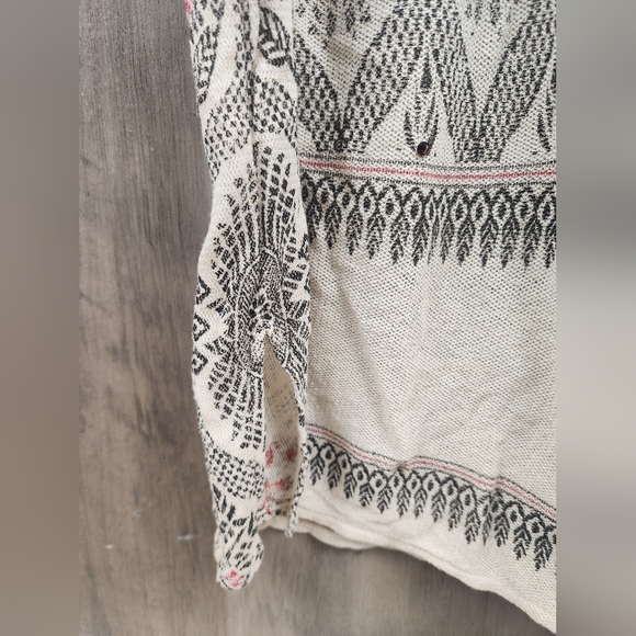 Free People New Romantics Boho Byzantine Dreams Tunic Antique Ivory Size Medium - Picture 7 of 10